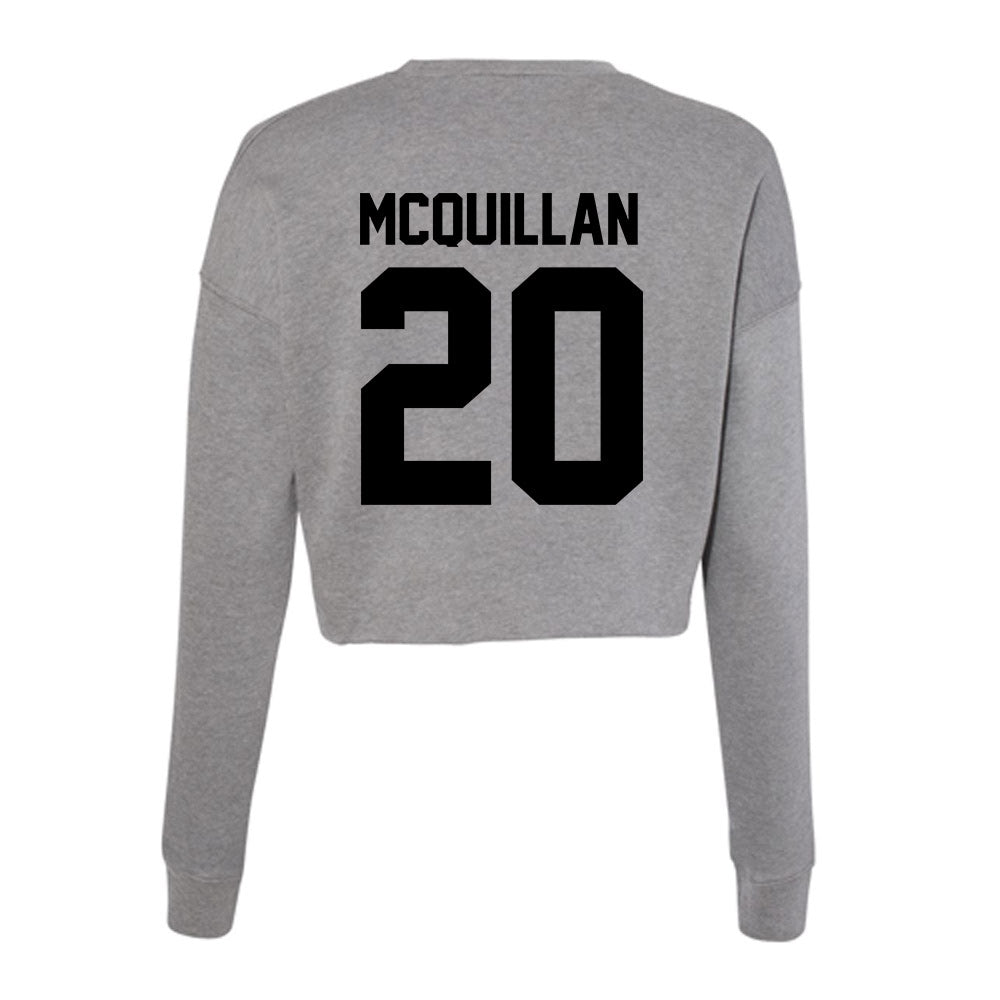 Wake Forest - NCAA Baseball : TJ McQuillan - Women's Cropped Crew Fleece-1
