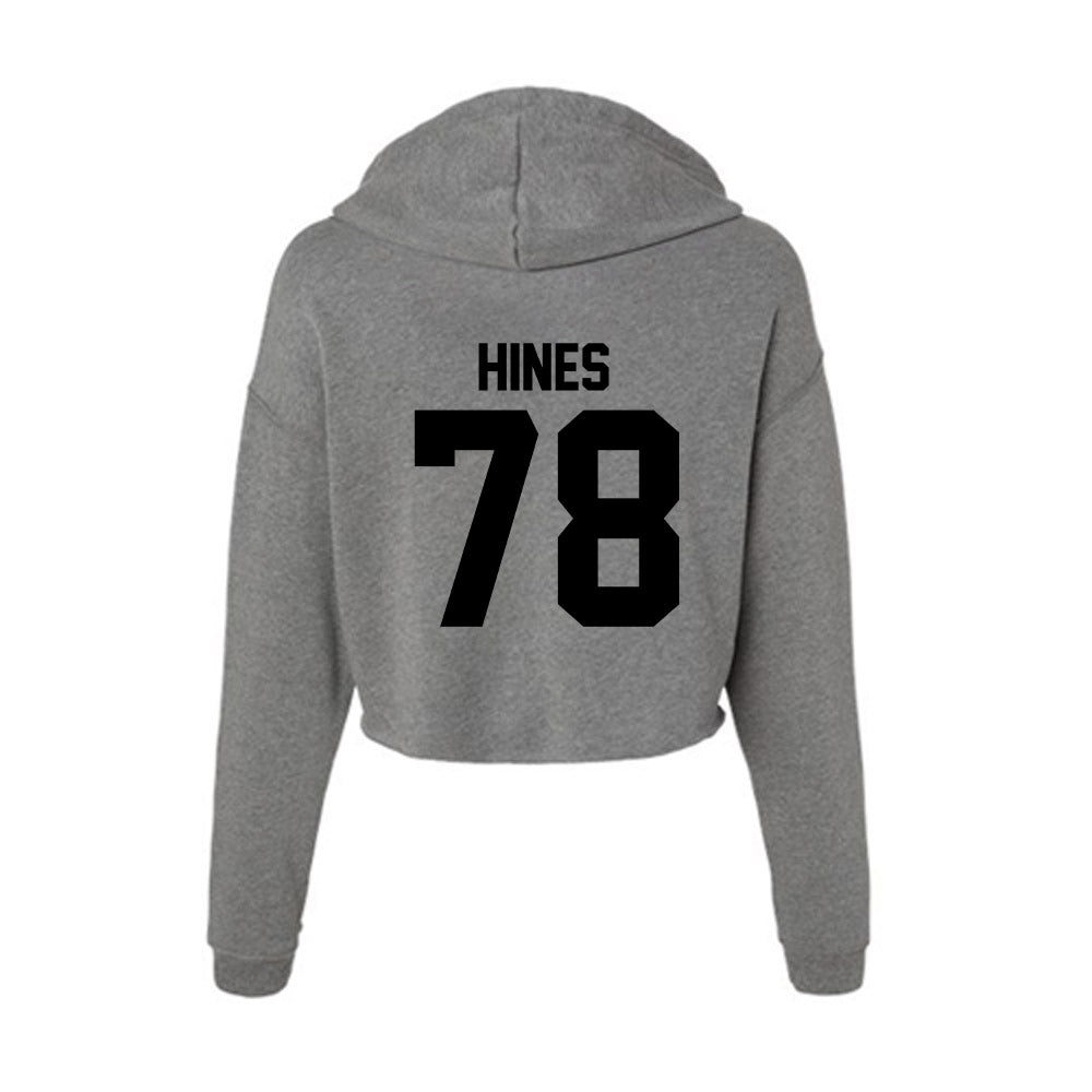 Wake Forest - NCAA Football : Jack Hines - Women's Crop Fleece Hooded Sweatshirt-1