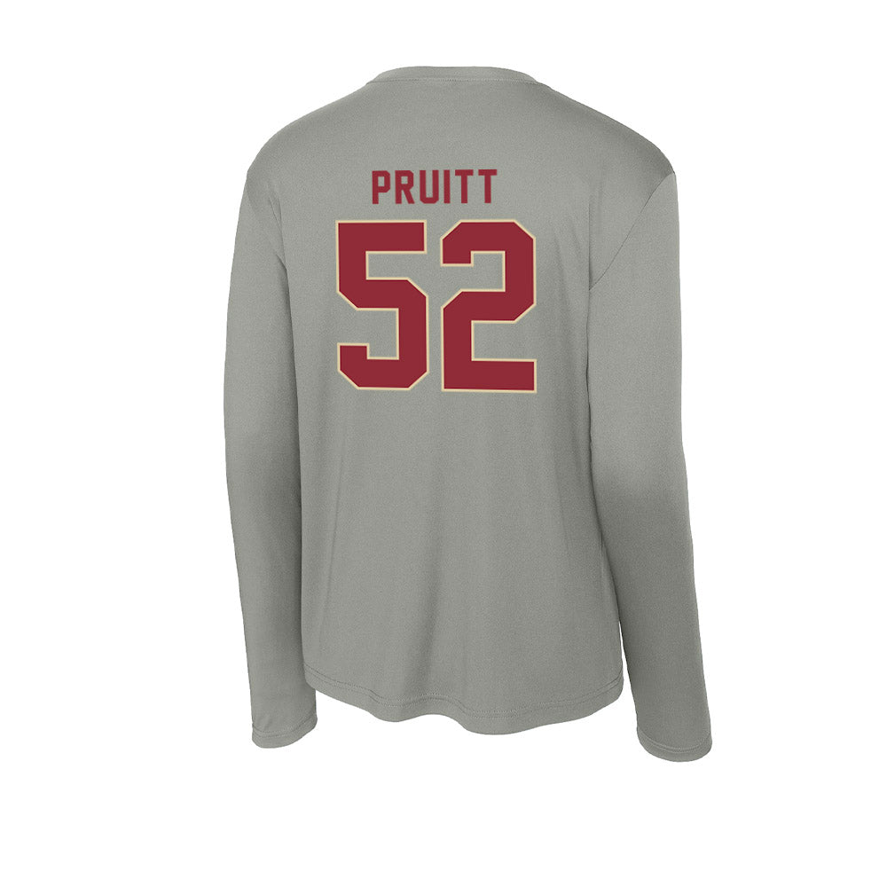 Boston College - NCAA Football : Judah Pruitt - Activewear Long Sleeve T-Shirt-1