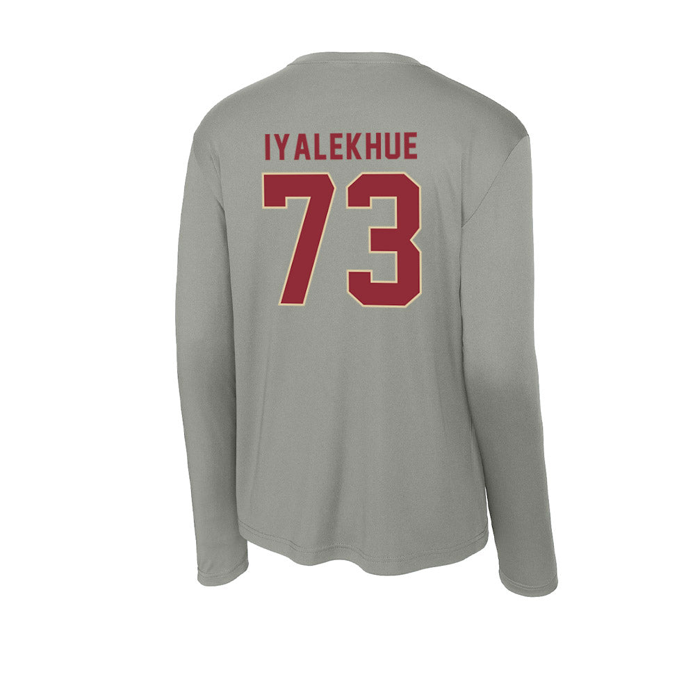 Boston College - NCAA Football : Lawrence Iyalekhue - Activewear Long Sleeve T-Shirt-1