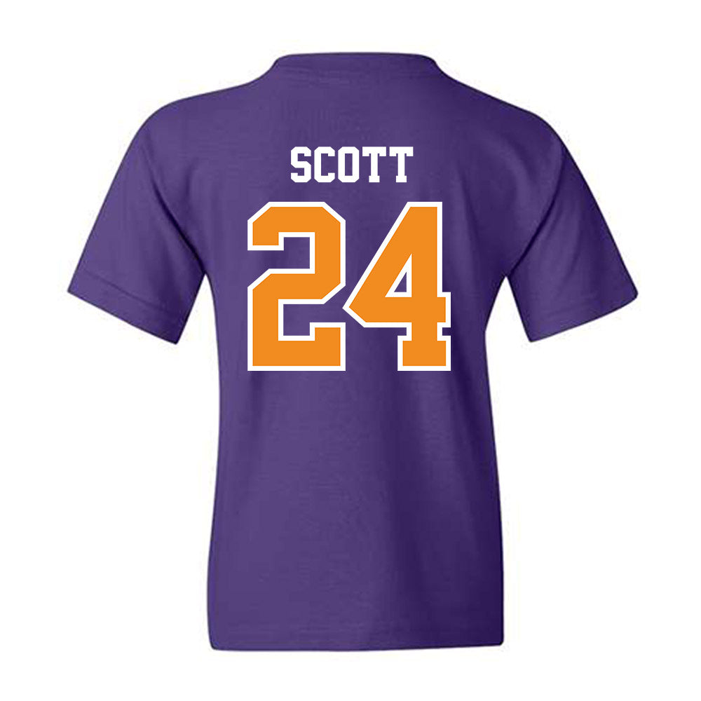 Evansville - NCAA Women's Basketball : Jordan Scott - Youth T-Shirt-1