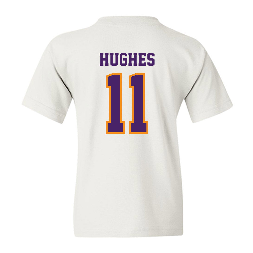 Evansville - NCAA Men's Basketball : Joshua Hughes - Youth T-Shirt-1