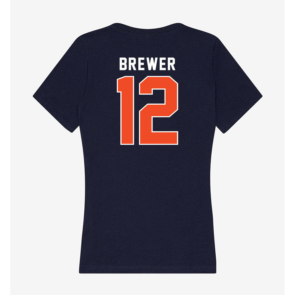Auburn - NCAA Baseball : Garrett Brewer - Women's V-Neck T-Shirt-1