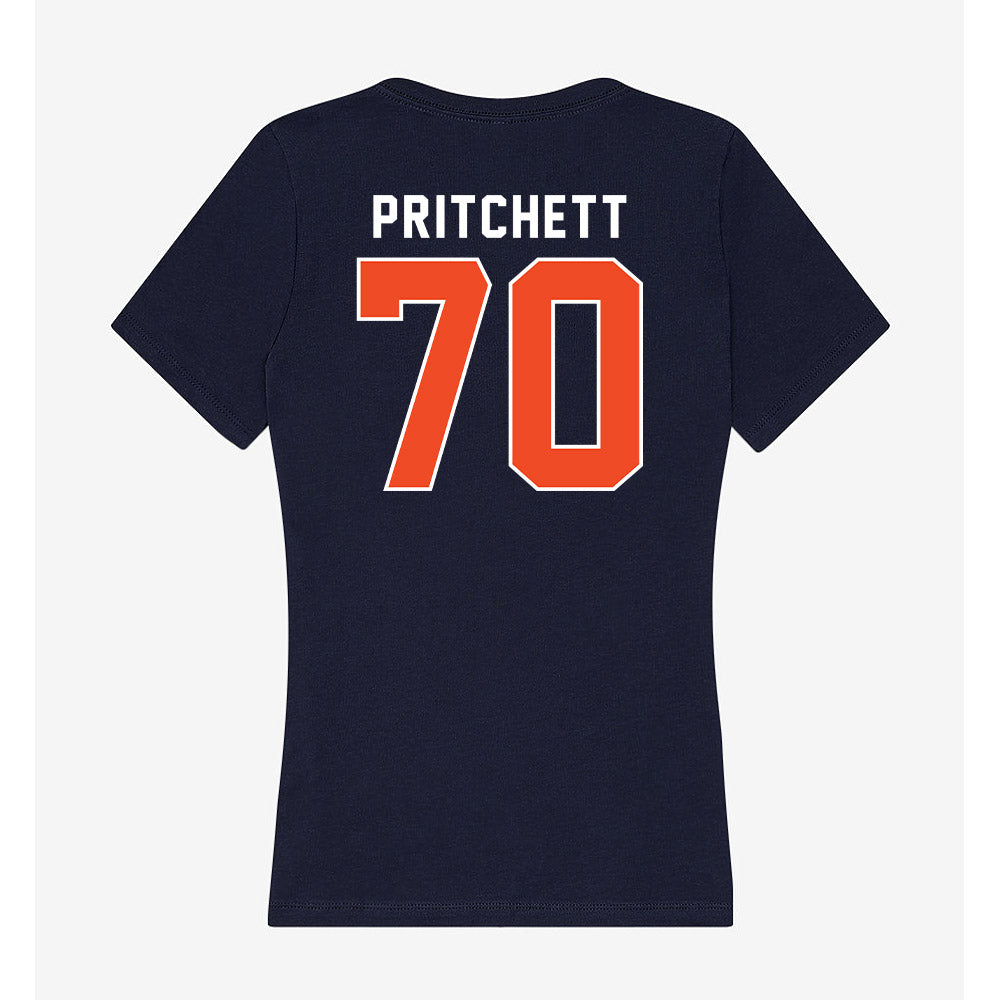 Auburn - NCAA Football : Parker Pritchett - Classic Shersey Women's V-Neck T-Shirt-1