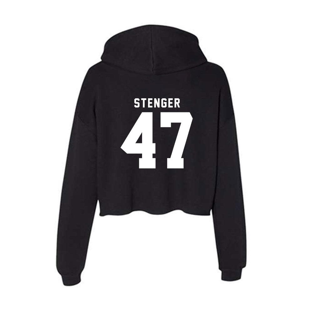 Nebraska - NCAA Football : Gage Stenger - Classic Shersey Women's Crop Fleece Hooded Sweatshirt-1