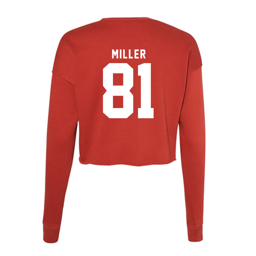 Nebraska - NCAA Football : Hayes Miller - Classic Shersey Women's Cropped Crew Fleece-1