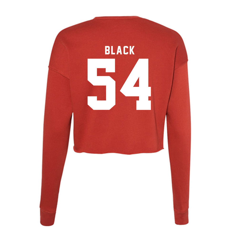 Nebraska - NCAA Football : Brendan Black - Women's Cropped Crew Fleece-1