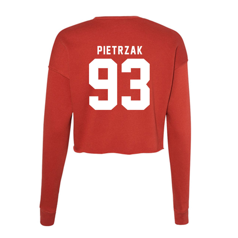 Nebraska - NCAA Football : Kade Pietrzak - Women's Cropped Crew Fleece-1