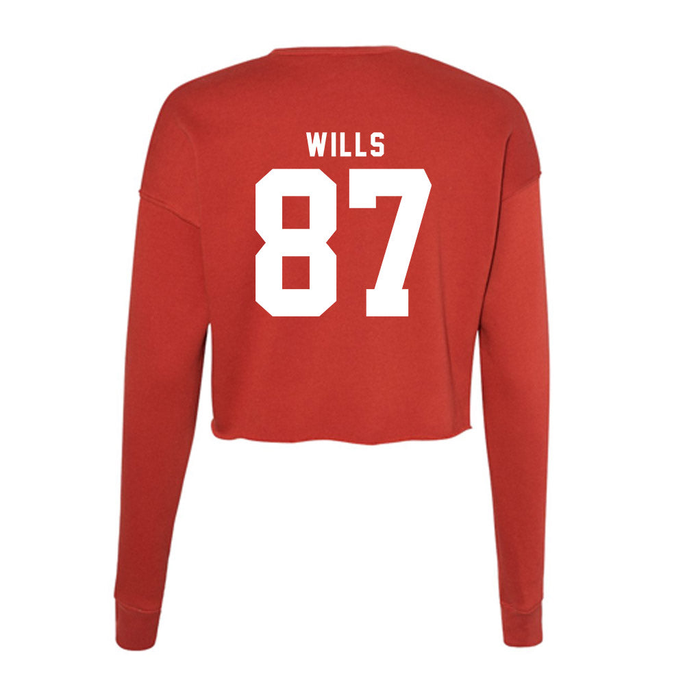Nebraska - NCAA Football : Jack Wills - Women's Cropped Crew Fleece-1