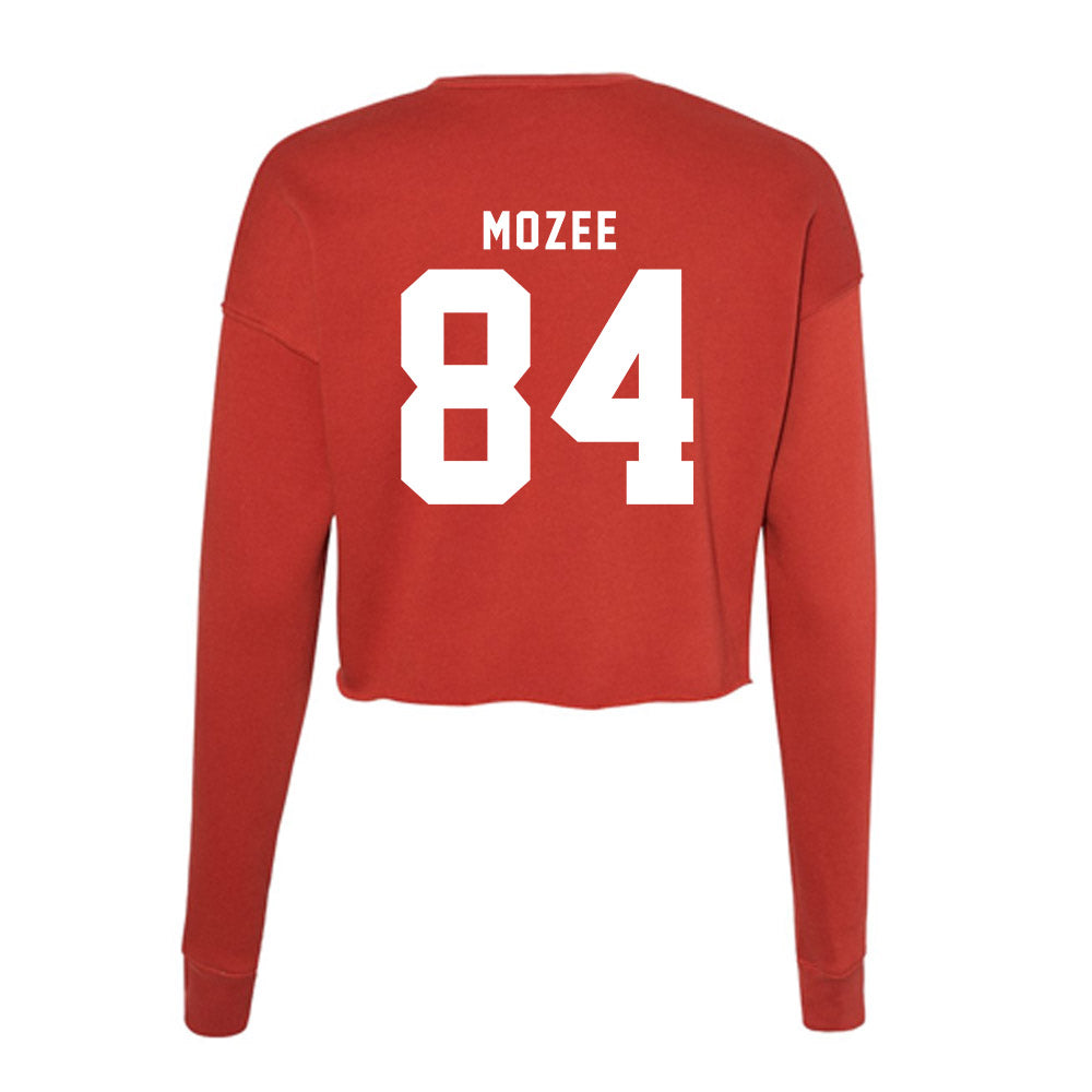 Nebraska - NCAA Football : Isaiah Mozee - Women's Cropped Crew Fleece-1