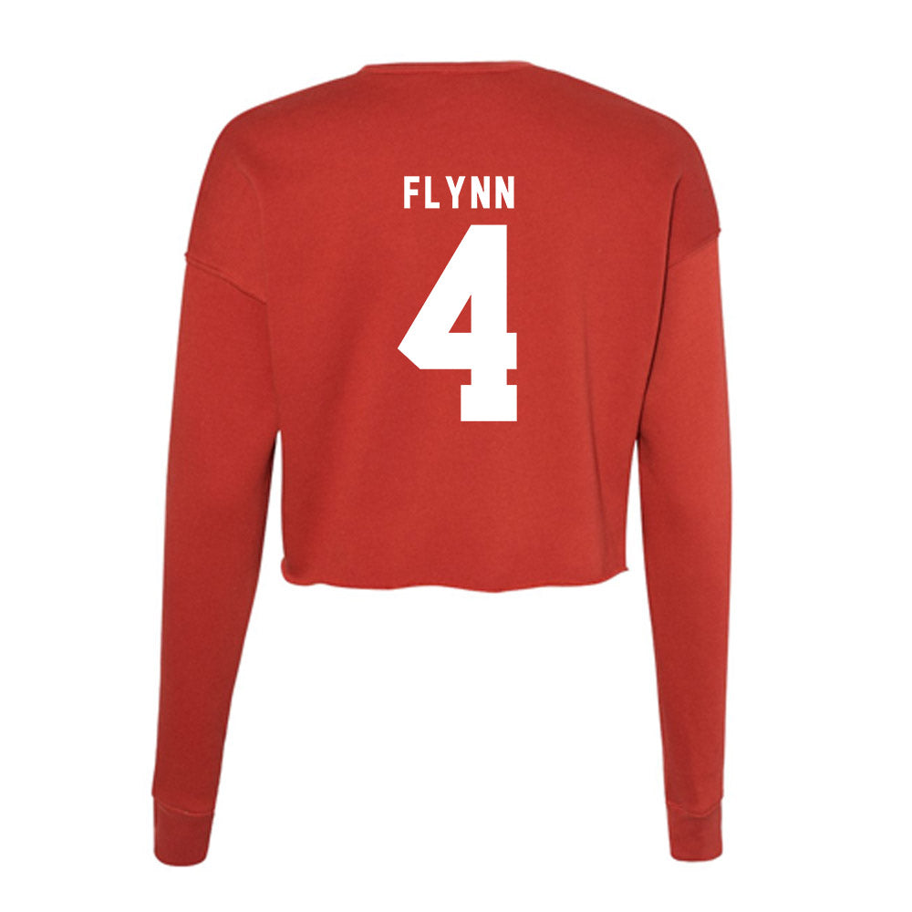 Nebraska - NCAA Women's Volleyball : Campbell Flynn - Classic Shersey Women's Cropped Crew Fleece-1
