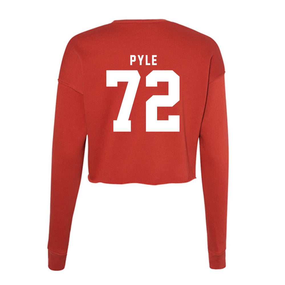 Nebraska - NCAA Football : Gibson Pyle - Classic Shersey Women's Cropped Crew Fleece-1
