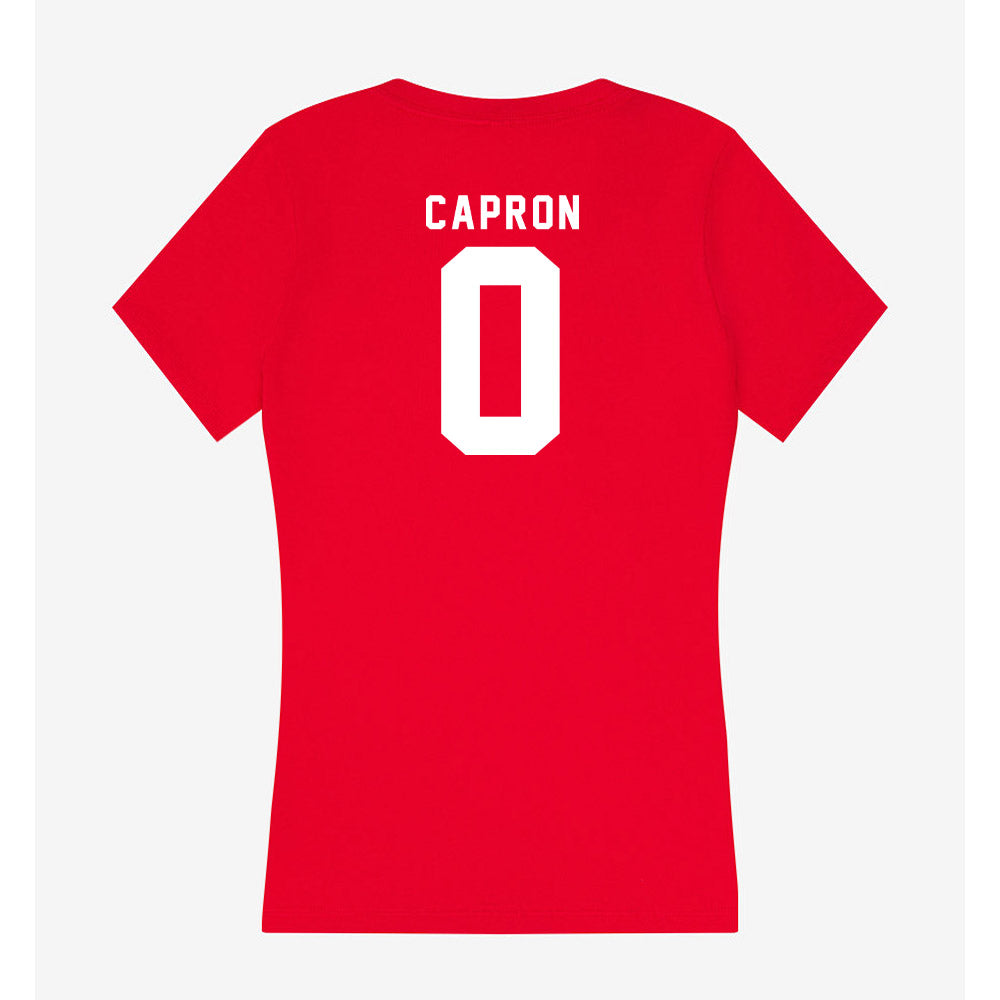 Nebraska - NCAA Women's Bowling : Karina Capron - Women's V-Neck T-Shirt-1