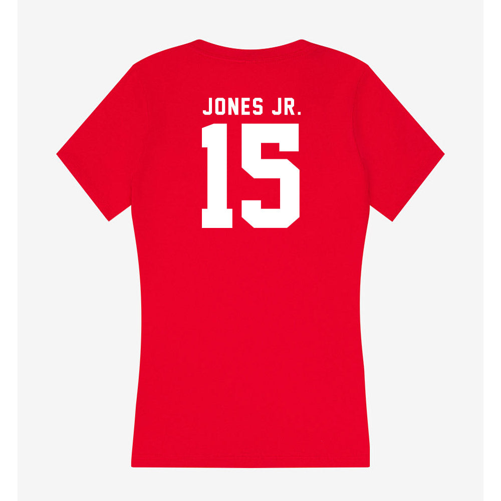 Nebraska - NCAA Football : Anthony Jones Jr. - Women's V-Neck T-Shirt-1