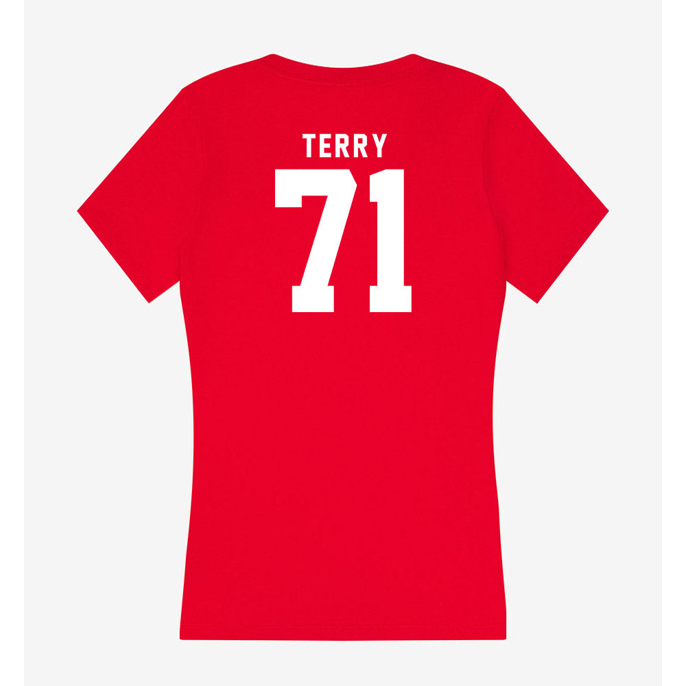 Nebraska - NCAA Football : Tyson Terry - Classic Shersey Women's V-Neck T-Shirt-1