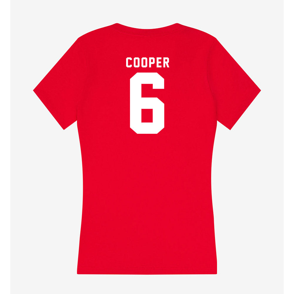 Nebraska - NCAA Men's Basketball : Will Cooper - Classic Shersey Women's V-Neck T-Shirt-1
