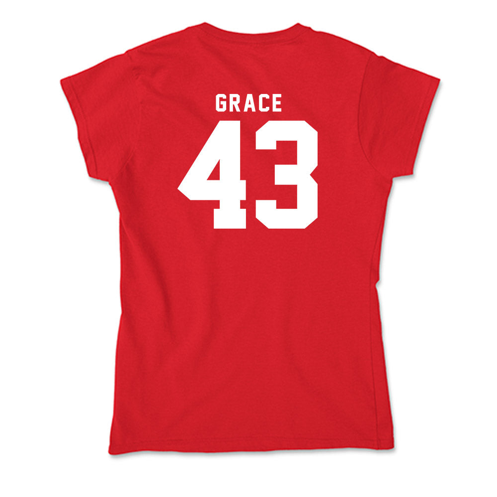 Nebraska - NCAA Baseball : Cooper Grace - Soft Style Women’s T-Shirt-1