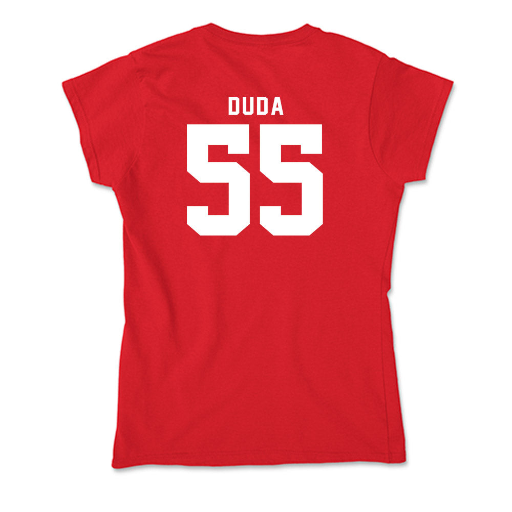 Nebraska - NCAA Football : Ethan Duda - Soft Style Women’s T-Shirt-1