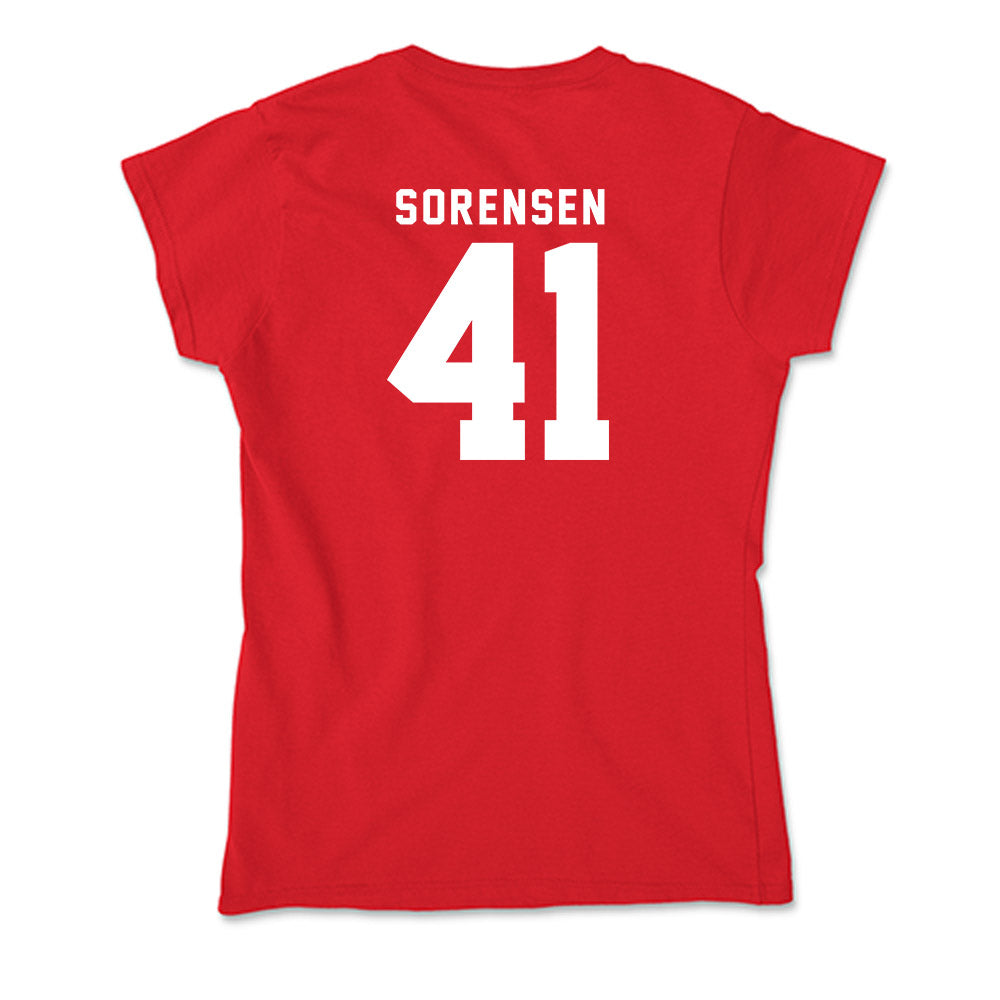 Nebraska - NCAA Football : Luke Sorensen - Soft Style Women’s T-Shirt-1