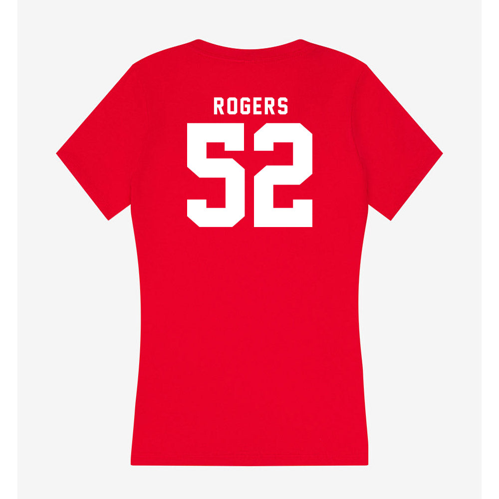 Nebraska - NCAA Football : Dylan Rogers - Women's V-Neck T-Shirt-1