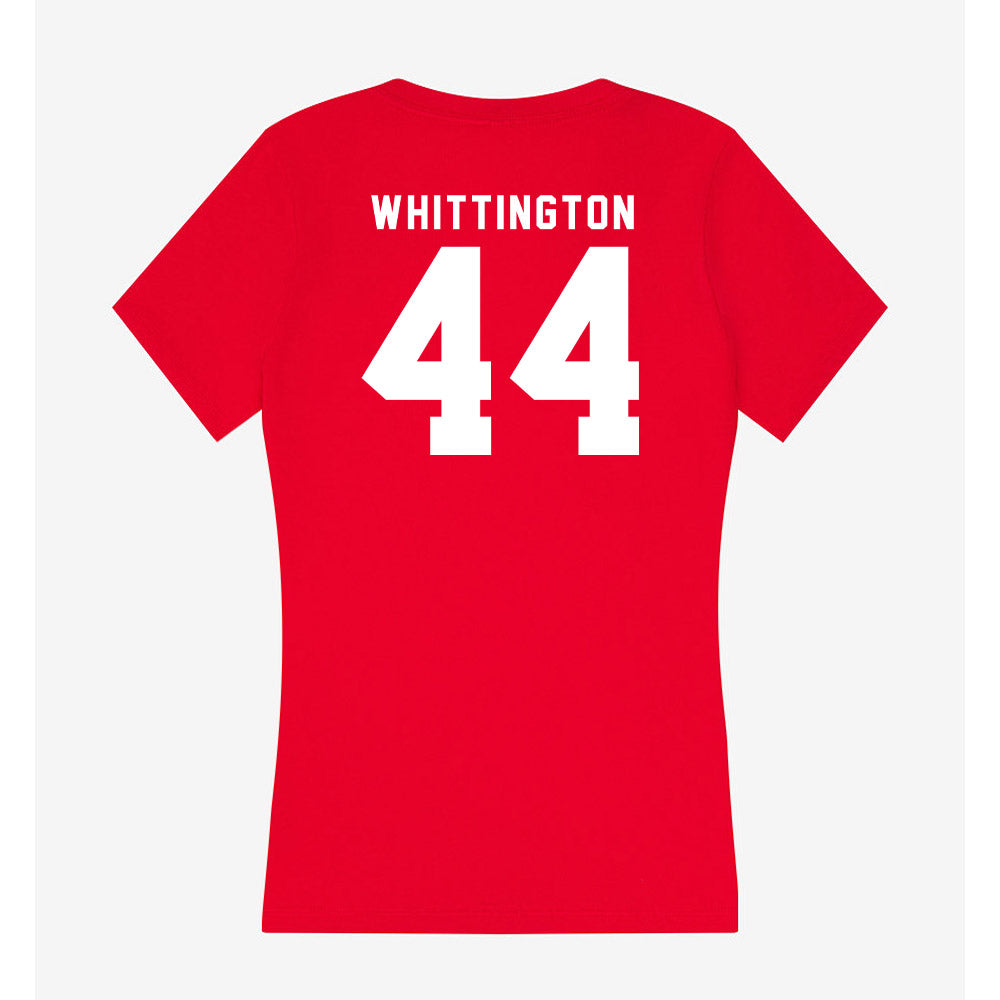 Nebraska - NCAA Football : Jahsear Whittington - Women's V-Neck T-Shirt-1
