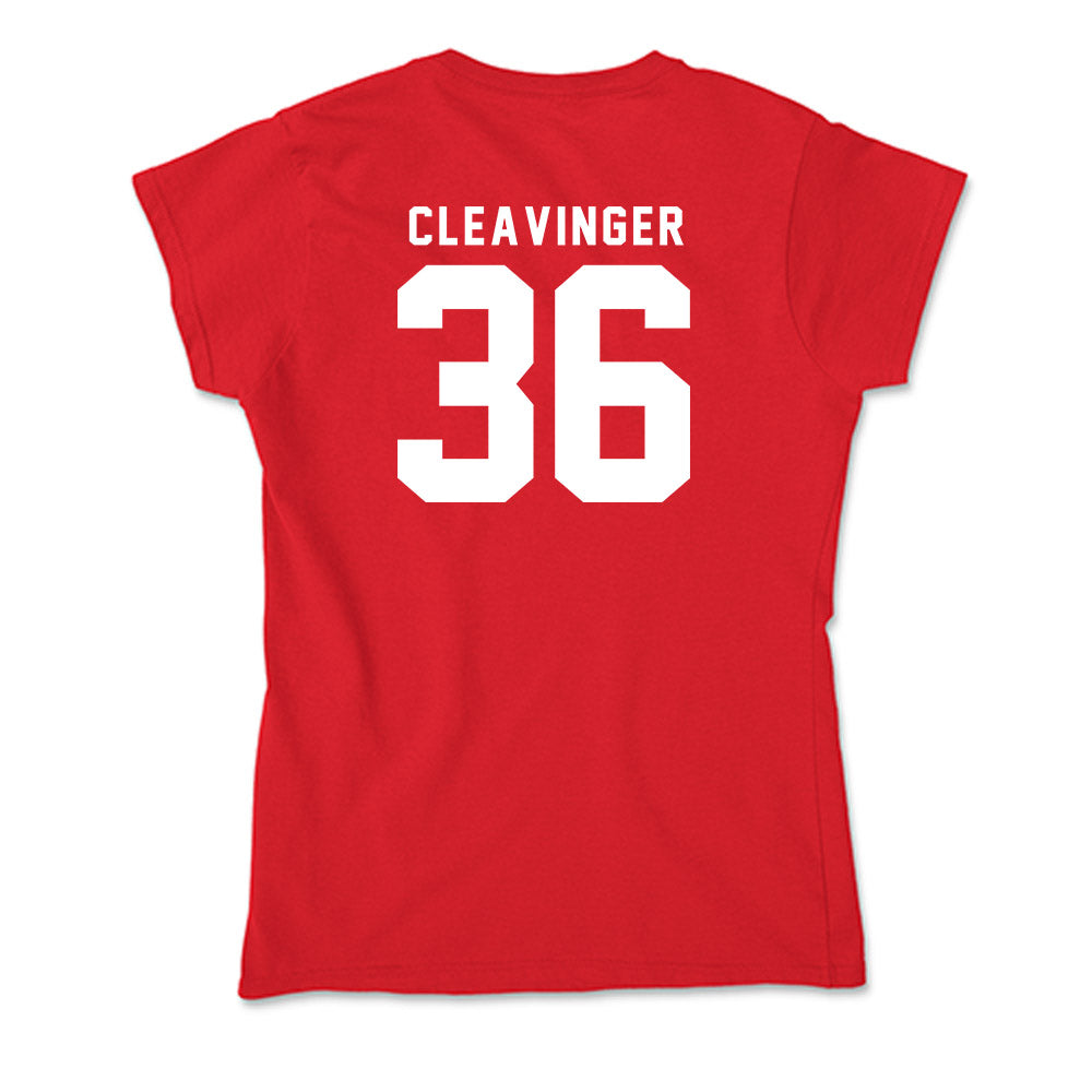 Nebraska - NCAA Baseball : Grant Cleavinger - Soft Style Women’s T-Shirt-1