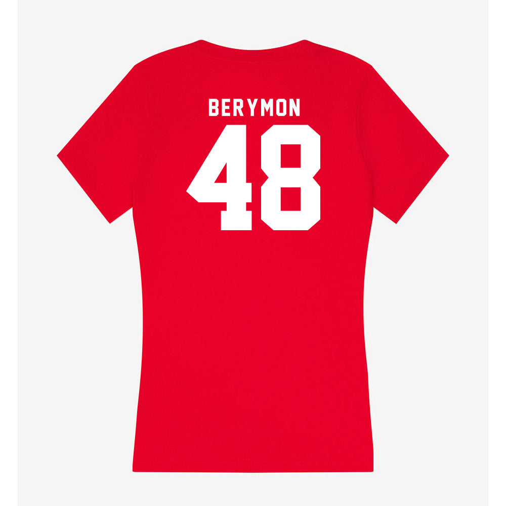 Nebraska - NCAA Football : Dylan Berymon - Women's V-Neck T-Shirt-1