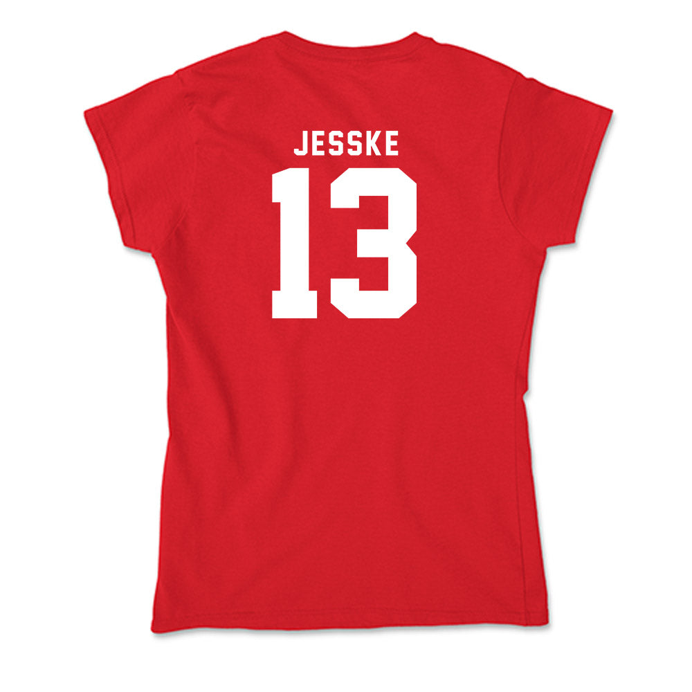 Nebraska - NCAA Baseball : Will Jesske - Classic Shersey Soft Style Women’s T-Shirt-1