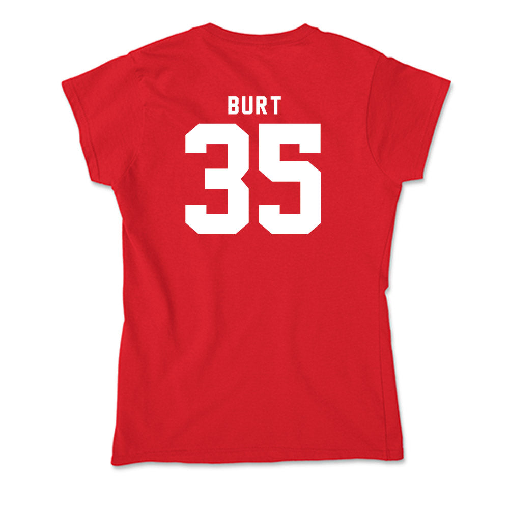 Nebraska - NCAA Men's Basketball : Henry Burt - Classic Shersey Soft Style Women’s T-Shirt-1