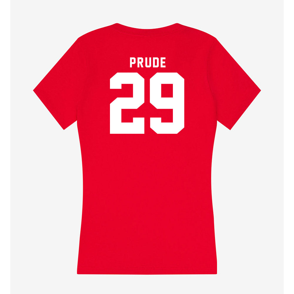 Nebraska - NCAA Football : Braylen Prude - Classic Shersey Women's V-Neck T-Shirt-1