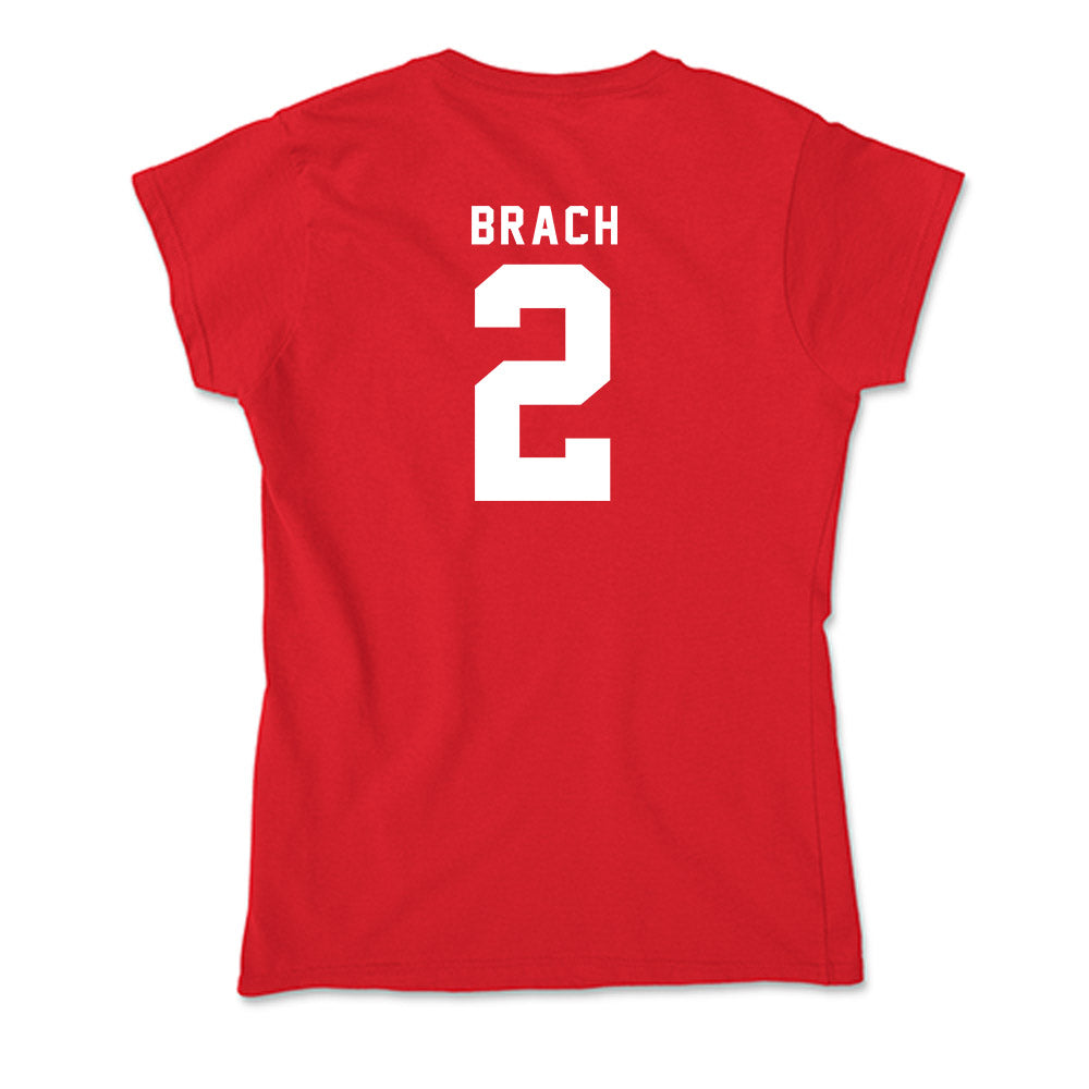 Nebraska - NCAA Women's Soccer : Mila Brach - Soft Style Women’s T-Shirt-1