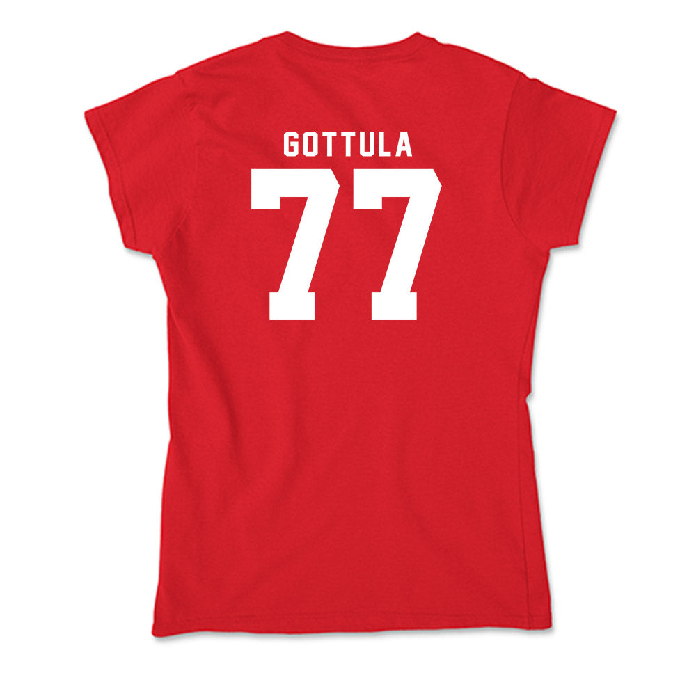 Nebraska - NCAA Football : Gunnar Gottula - Soft Style Women’s T-Shirt-1