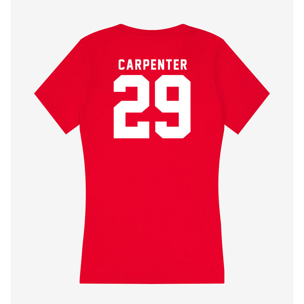 Nebraska - NCAA Women's Soccer : Kayma Carpenter - Women's V-Neck T-Shirt-1