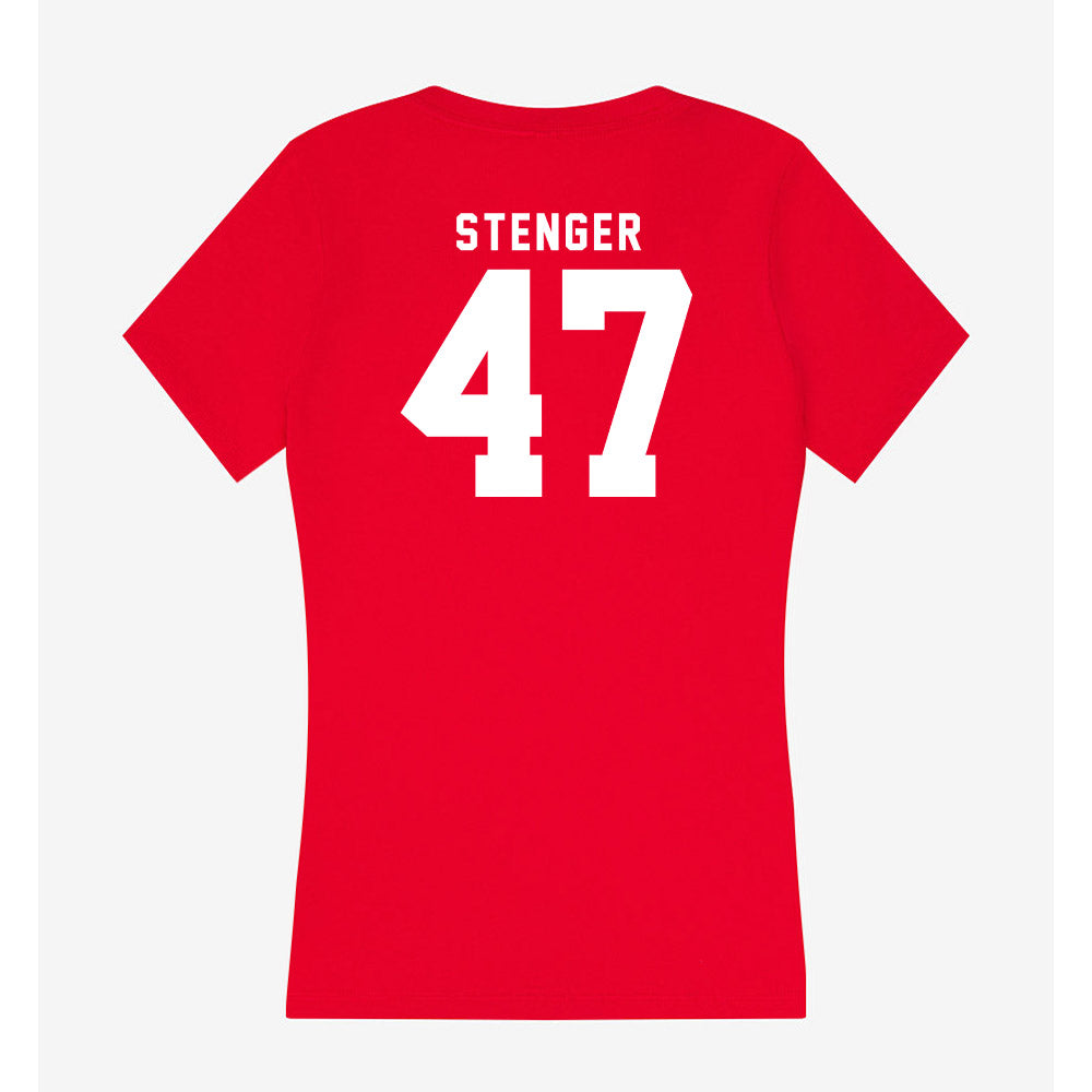 Nebraska - NCAA Football : Gage Stenger - Classic Shersey Women's V-Neck T-Shirt-1