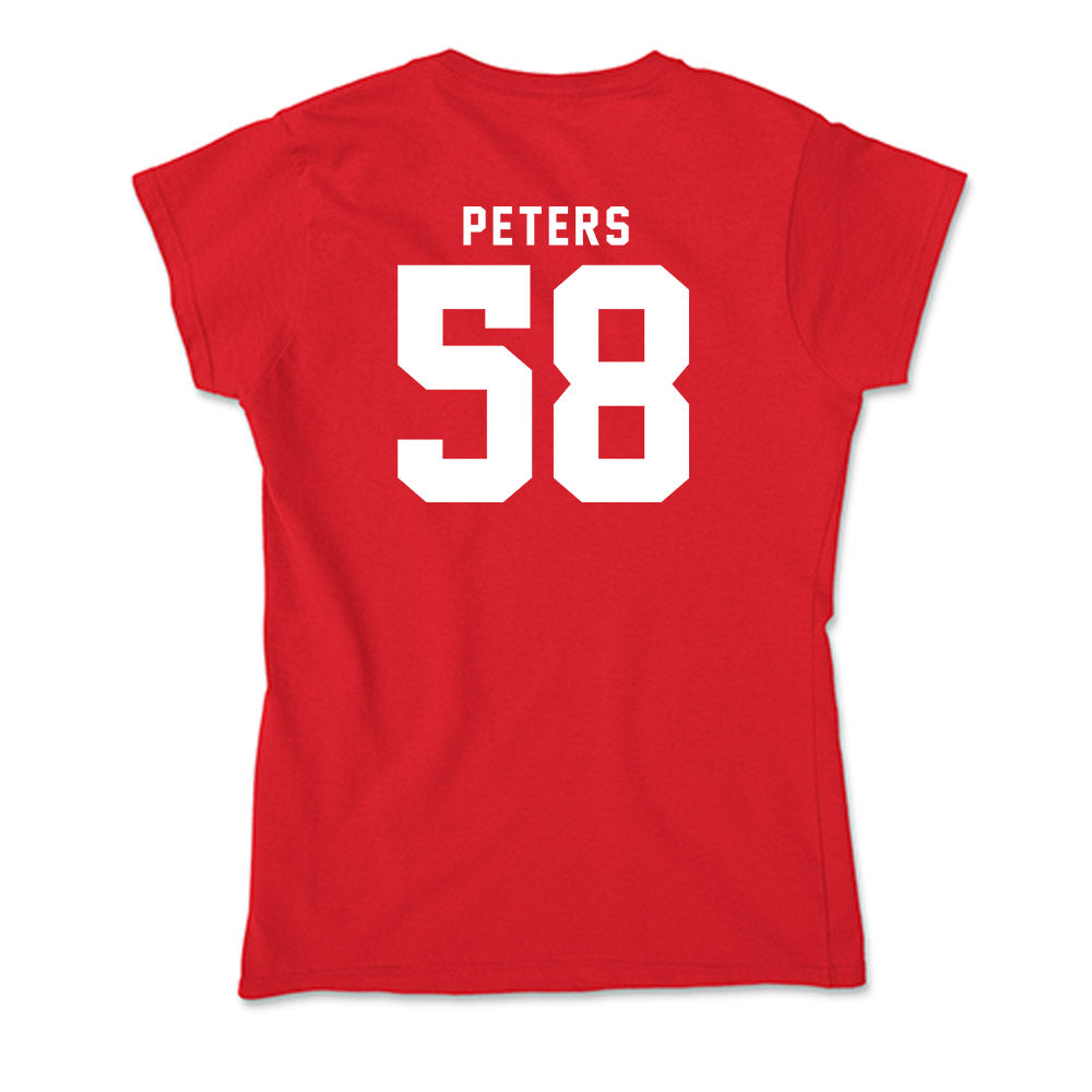 Nebraska - NCAA Football : Jake Peters - Soft Style Women’s T-Shirt-1