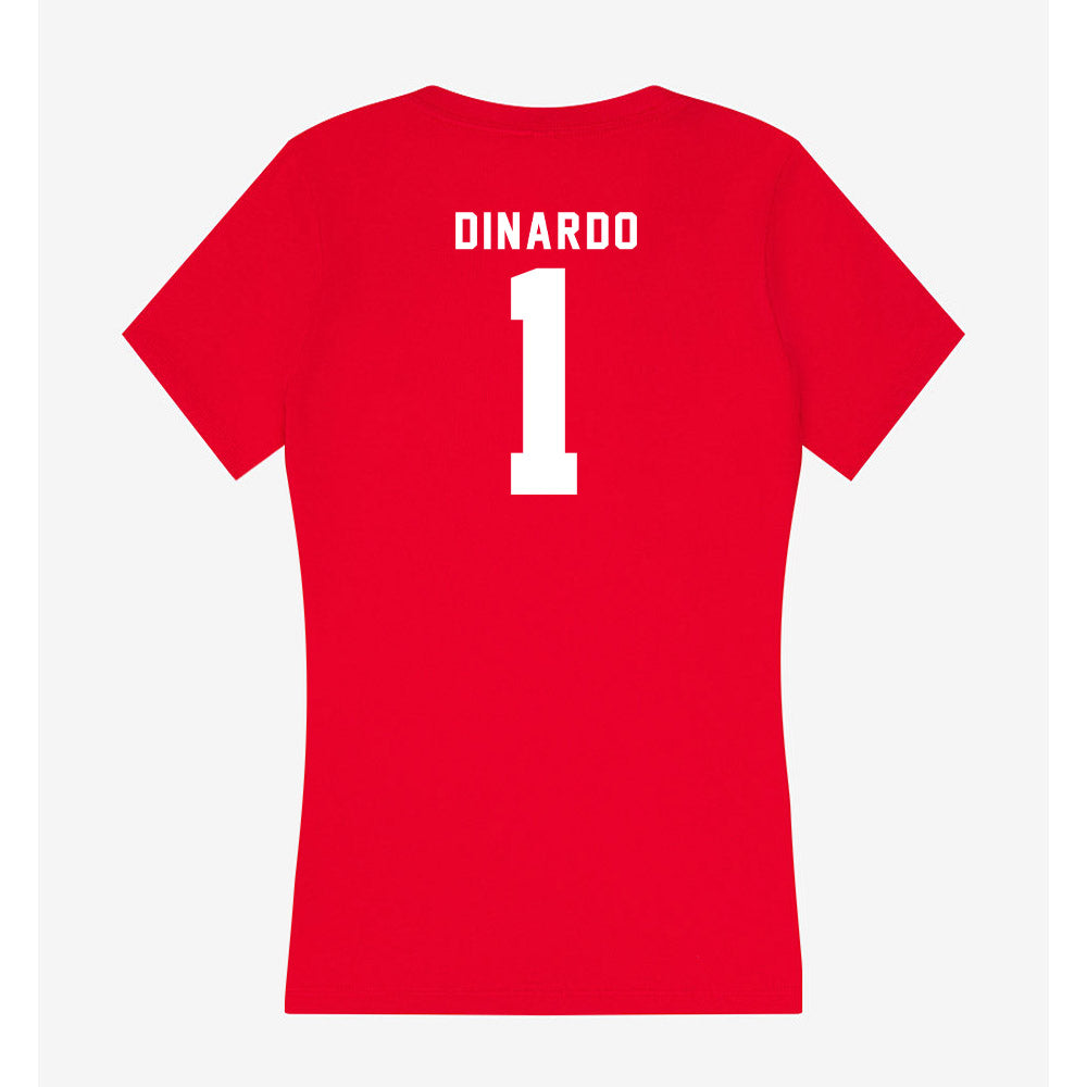 Nebraska - NCAA Softball : Olivia DiNardo - Women's V-Neck T-Shirt-1