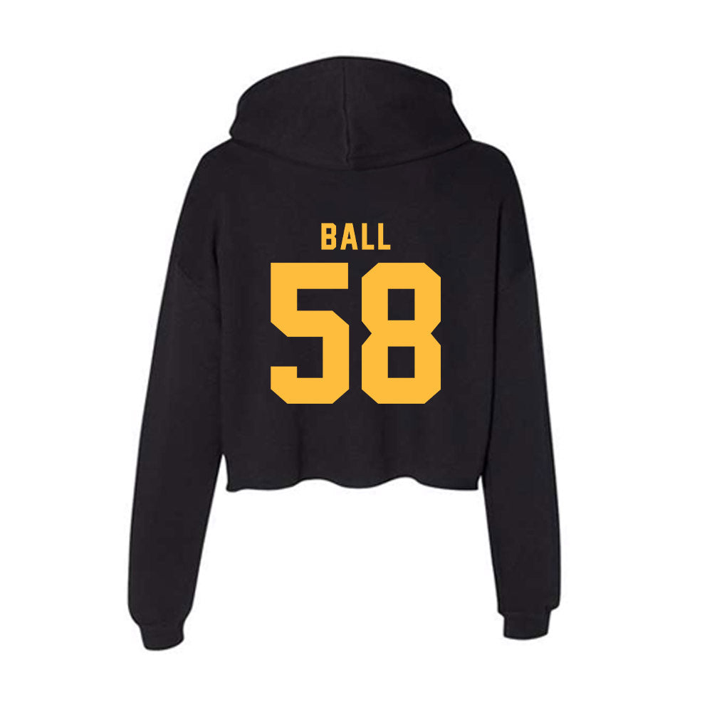 Minnesota - NCAA Football : Jaden Ball - Women's Crop Fleece Hoodie-1