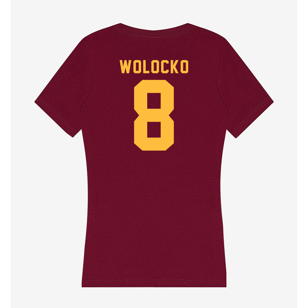 Minnesota - NCAA Softball : Tara Wolocko - Women's V-Neck T-Shirt-1