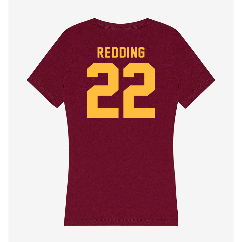 Minnesota - NCAA Football : Evan Redding - Women's V-Neck T-Shirt-1