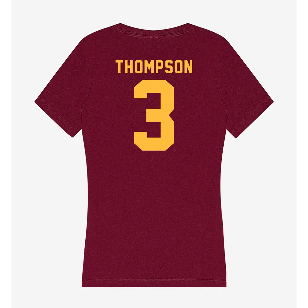 Minnesota - NCAA Football : Perry Thompson - Women's V-Neck T-Shirt-1