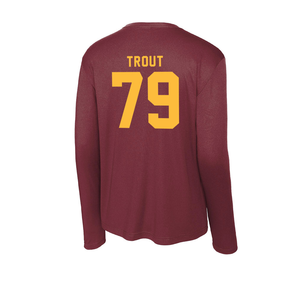 Minnesota - NCAA Football : Andrew Trout - Activewear Long Sleeve T-Shirt-1