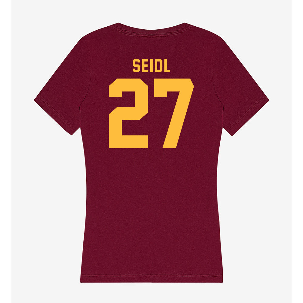 Minnesota - NCAA Football : Simon Seidl - Women's V-Neck T-Shirt-1