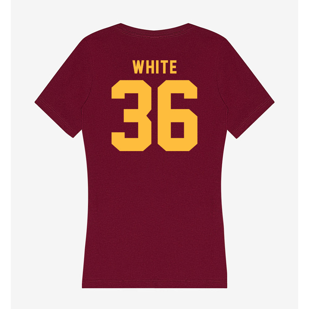 Minnesota - NCAA Football : Tavian White - Women's V-Neck T-Shirt-1
