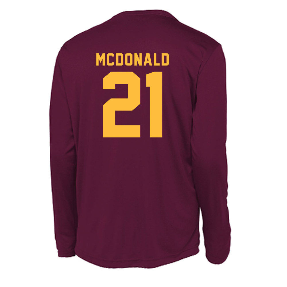Minnesota - NCAA Football : Craig McDonald - Activewear Long Sleeve T-Shirt