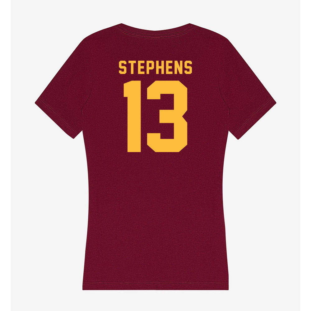 Minnesota - NCAA Men's Basketball : Chance Stephens - Women's V-Neck T-Shirt-1