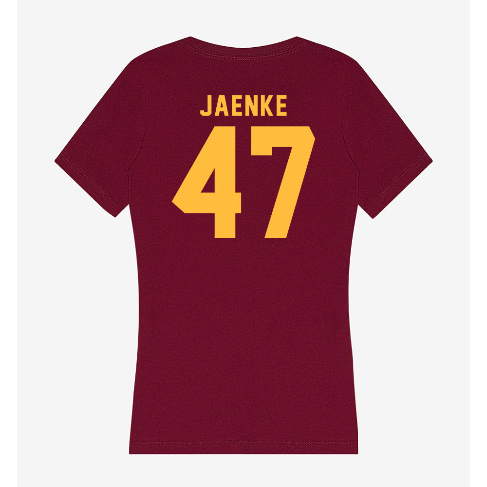 Minnesota - NCAA Baseball : Brandon Jaenke - Women's V-Neck T-Shirt-1