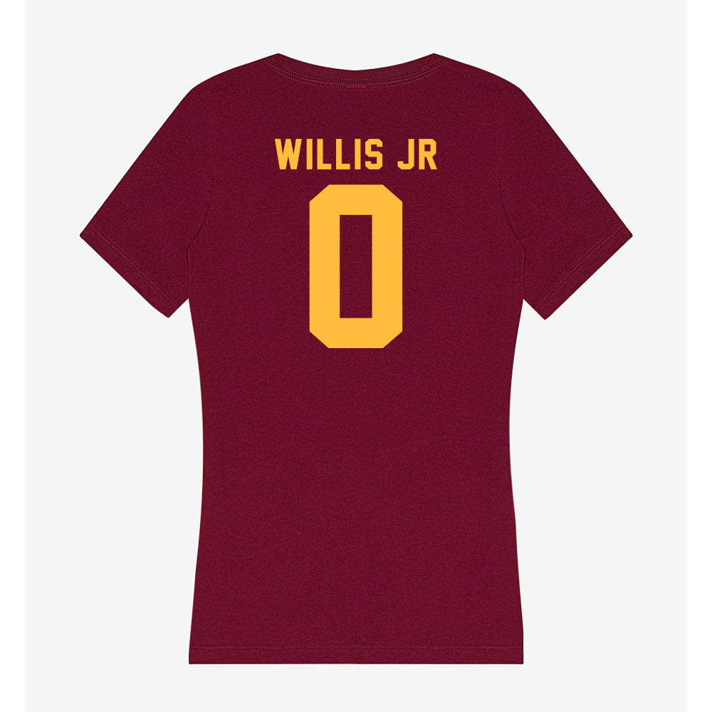 Minnesota - NCAA Men's Basketball : Chansey Willis Jr - Women's V-Neck T-Shirt-1