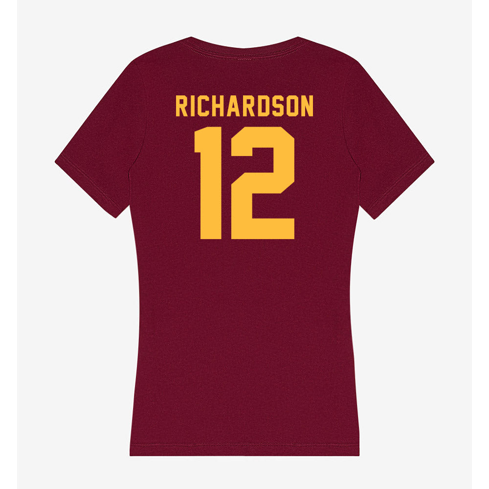 Minnesota - NCAA Softball : Macy Richardson - Women's V-Neck T-Shirt-1