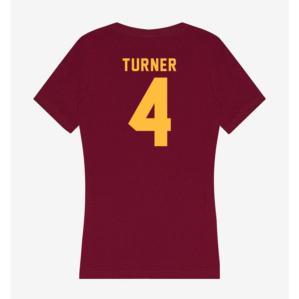 Minnesota - NCAA Men's Basketball : Nehemiah Turner - Women's V-Neck T-Shirt-1