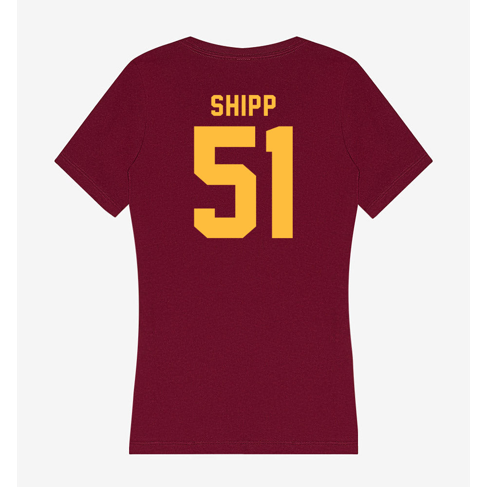 Minnesota - NCAA Football : Daniel Shipp - Women's V-Neck T-Shirt-1